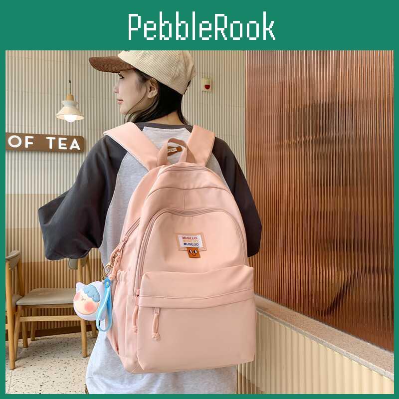 Fashionable Large Capacity Korean Style Backpack Waterproof Nylon School Bag For Men And Women