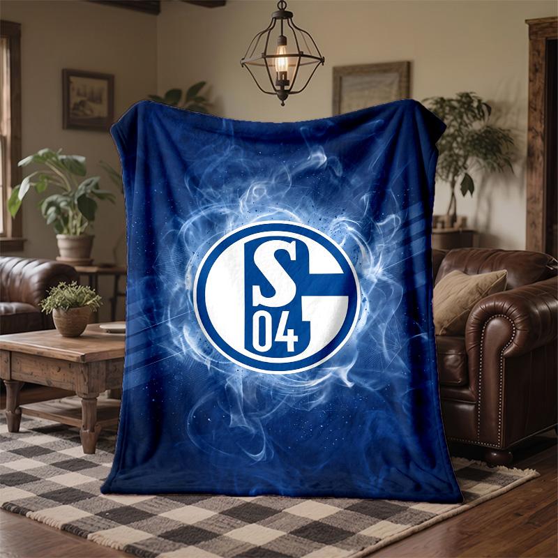 Coperta in Pile Tema Schalke 04 Morbida Accogliente Peluche Per Camera da Letto Divano Viaggio
