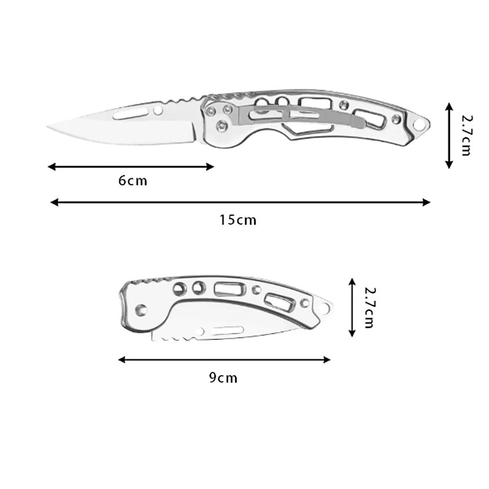 Mini Stainless Steel Folding Knife Outdoor Carrying Mirror Sharp Pocket Folding Knife EDC Outdoor Tools