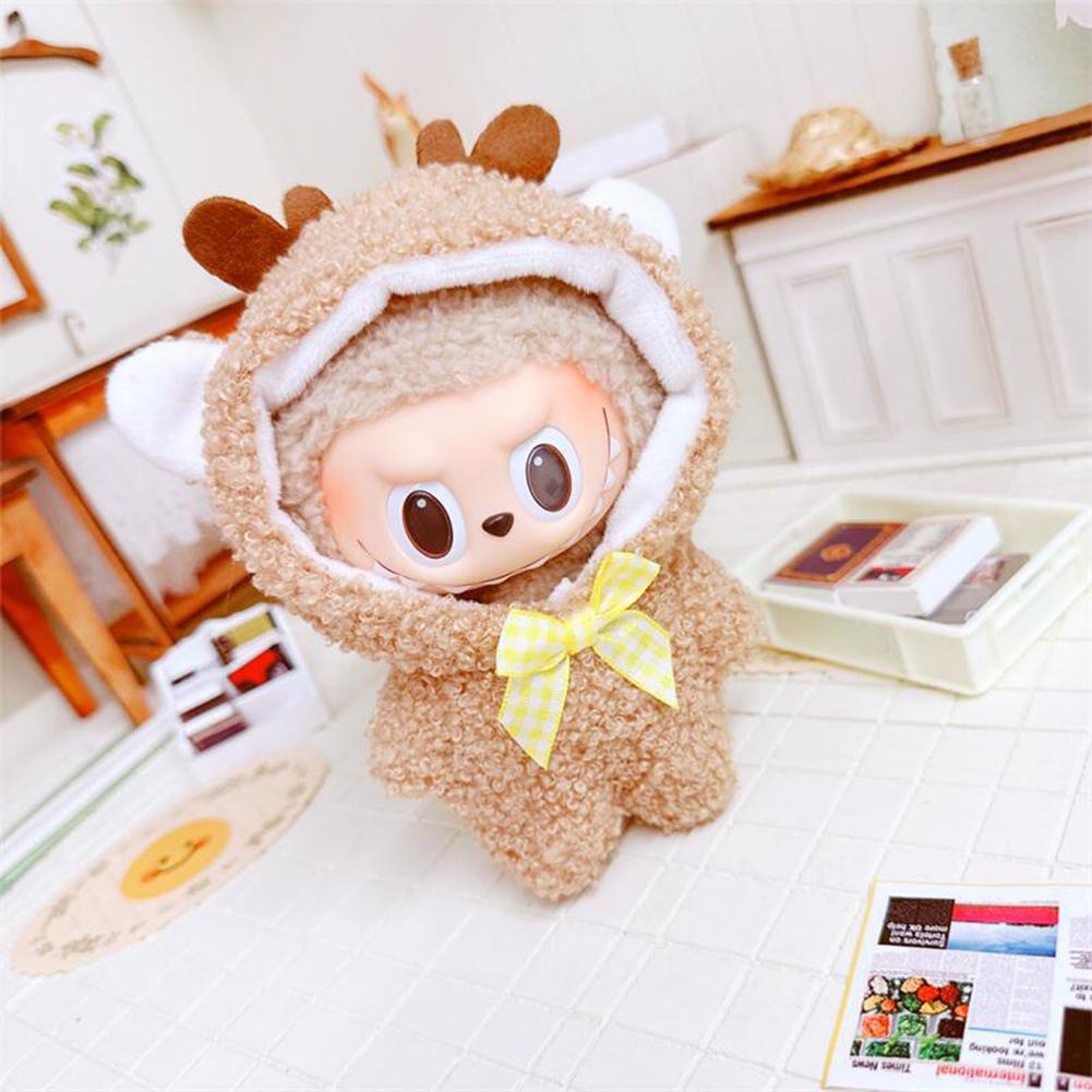 Doll Clothes For 17cm Labubu Doll Cute Cartoon Doll Cosplay Costume For Kids Fans Birthday Gifts