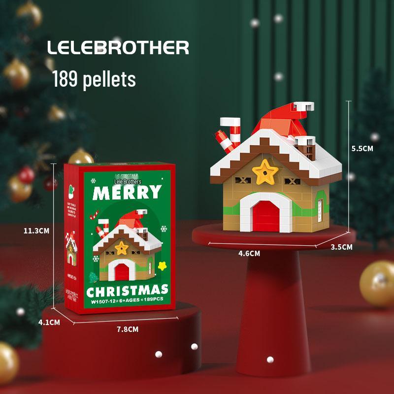 Christmas-Themed Lego-Compatible Building Blocks: Tree, Reindeer & Santa Set