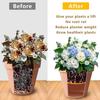 Yousheng Planter Insert Disc Round Planter Insert with Drainage Holes Reusable Plant Pot Insert Use Less Potting Soil for Tall Flower Pots