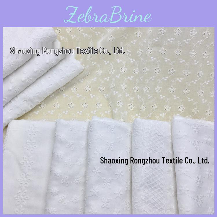 Eyelet Embroidery Fabric 100 Cotton 45 Patterns For Diy Childrens Clothing Hats