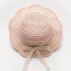 Cute Fashion Summer Children's Straw Hat Girls Breathable Lace Cap Bow Beach Sun Hat Wide Brim Kids Princess Travel Sunshade Hat