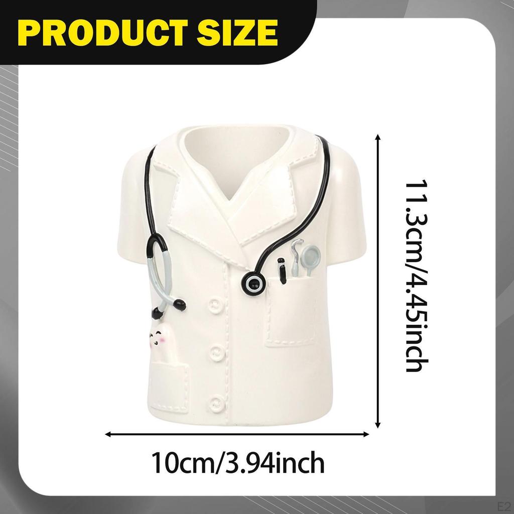 Pen Holder for Desk Dentist Themed Multipurpose Flower Vase Cute Pencil Cup Pot