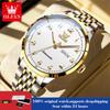 OLEVS Watches Man Luxury Mechanical Watches For Man Waterproof Luminous Dual Calendar Watches Stainless Steel Clock 7100