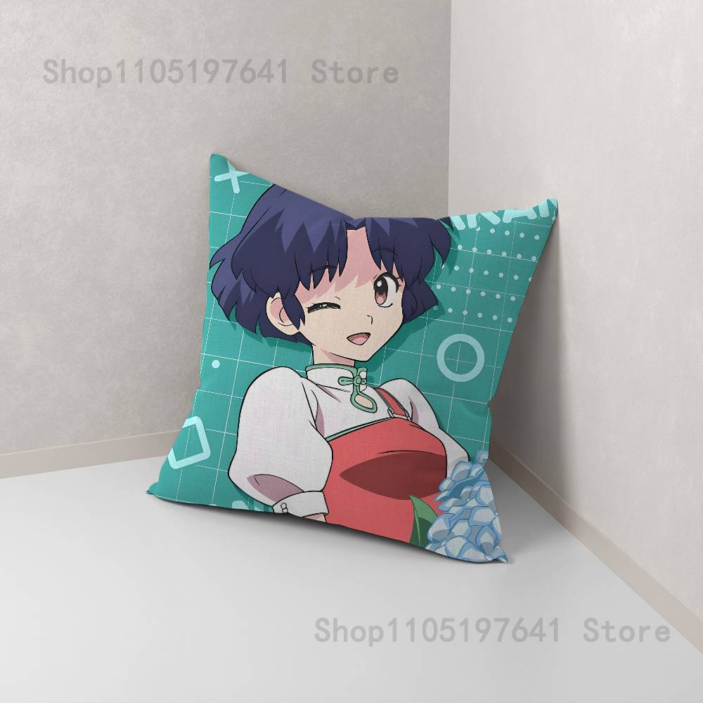 COOL Ranma 1 2 Pillow Case cute cartoon anime peripheralsBedroom Sofa Decorative Cushion Cover Soft Cushion Cover