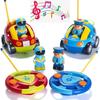 Jakmean Cartoon Remote Control Car Police Car With Colorful Lights And Music For Kids