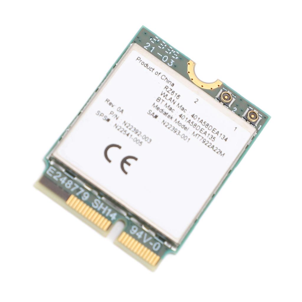 RZ616 MT7922A22M M.2 WiFi6E Wireless Card Module Adapter 5374Mbps Bluetooth 5.2 Tri Band for Wins 10 11