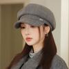 Japanese Casual Versatile Hat for Women In Autumn and Winter British Style Beret Retro Literary Newspaper Beret Showing Face Little Painter Hat