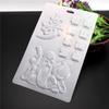 5pcs/Lot Various Chinese Festivals Theme PP Plastic Pudding Molds God of Longevity Ancient Gold Pig Fu Word Lotus Cake Maker DIY