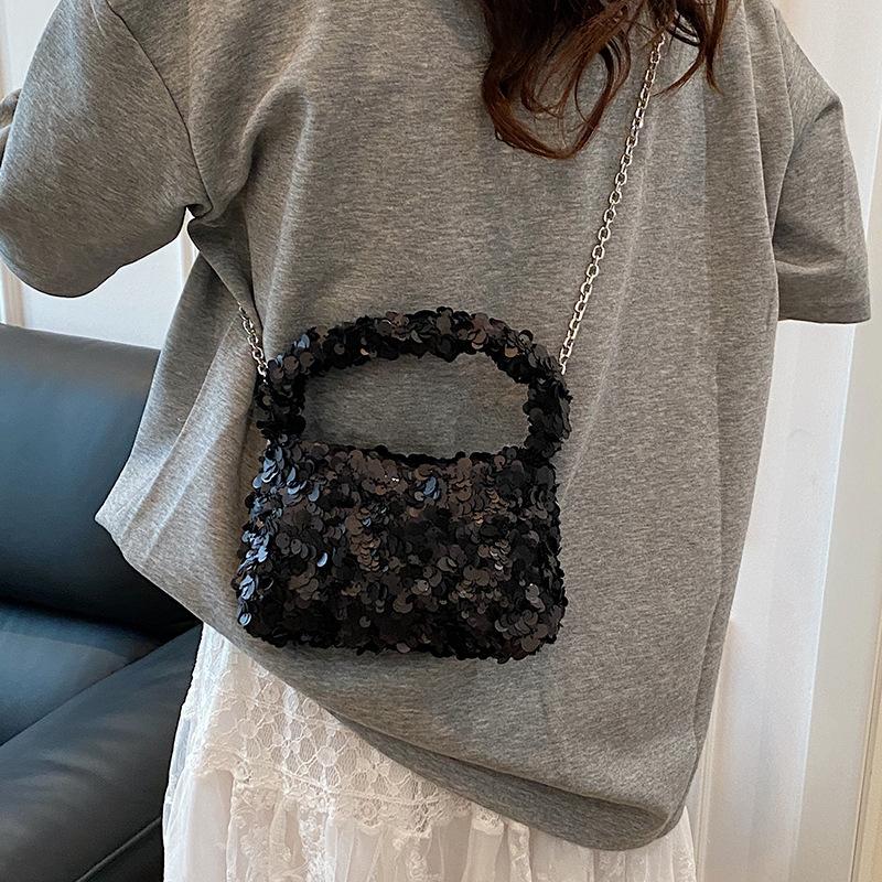 2026 New Fashi Shining Sequins Square Shoulder & Crossbody Bags Persality Exquisite High Quality Party Handbags for Women