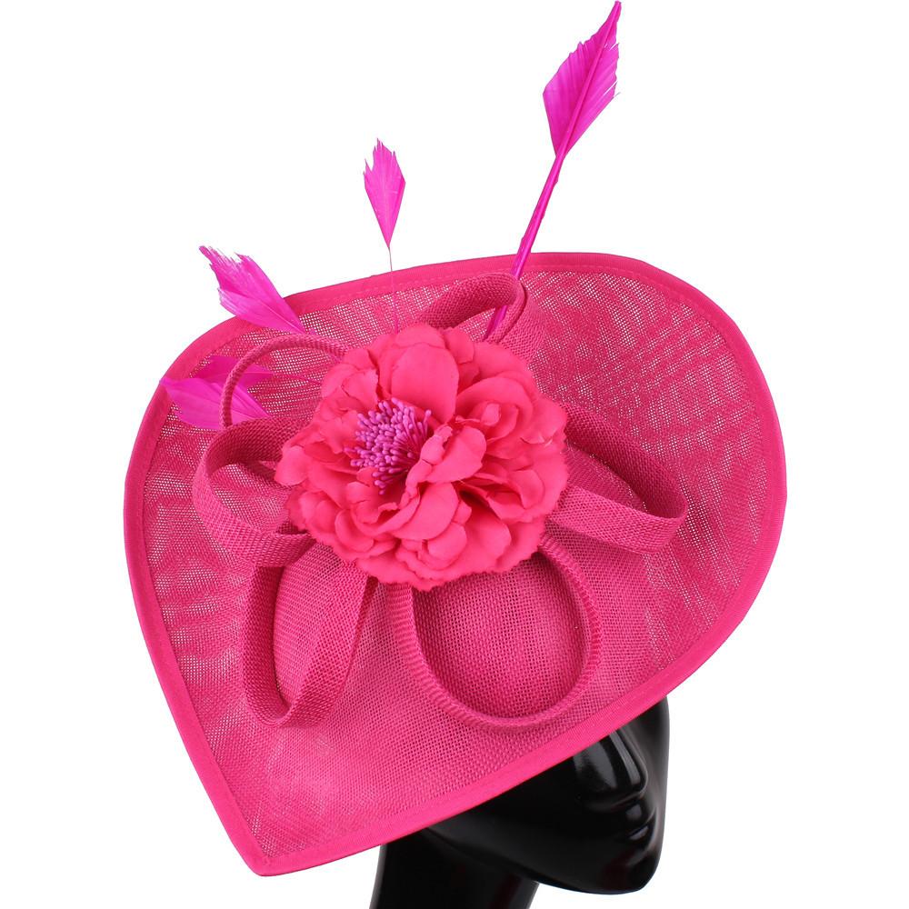 

Jade Green Racing Hat Feather Hair Accessories Noble Court Banquet Flower Hair Accessories Imitation Hemp Hat Hand рожевий червоний колір