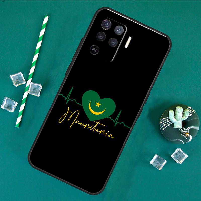 Mauritania Flag Phone Case For Oppo A18 A38 A58 A78 A98 A40 A60 A80 A91 A15 A17 A74 A94 A54 A57S A16 A76 A96