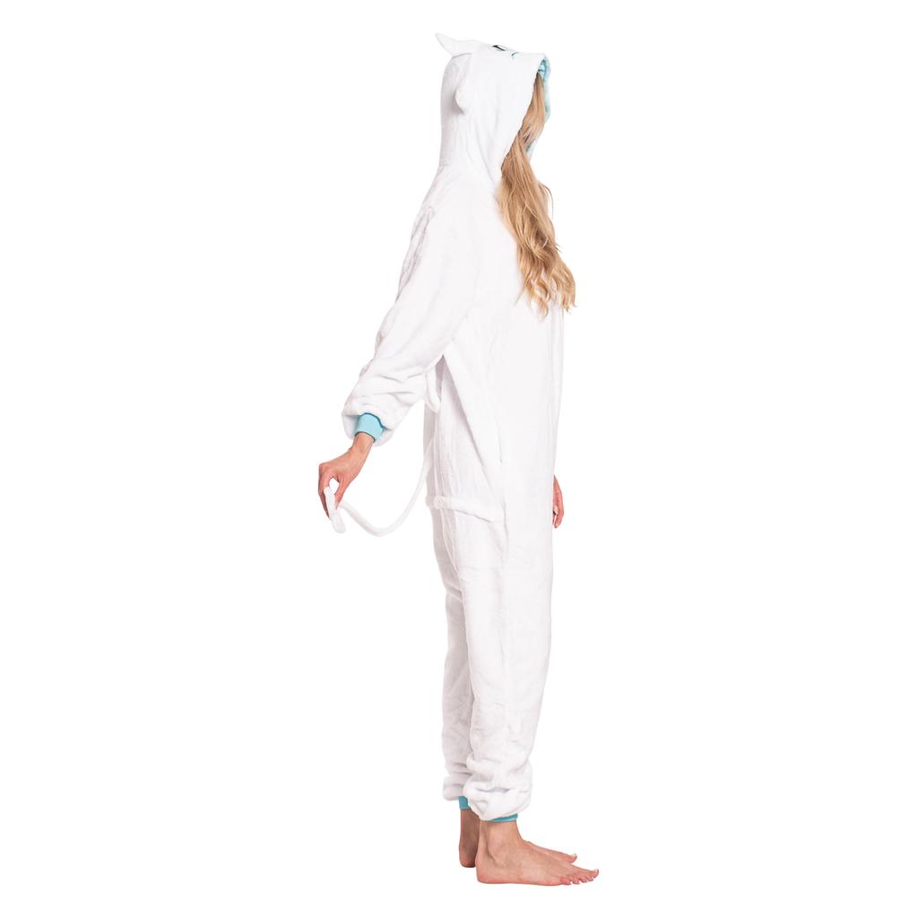 Piżama damska kombinezon kigurumi onesie smok szczerbatek biały 175-185 xl