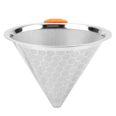 Amerikanischer Edelstahl Kaffeefilter Tee Kaffeetropfer Kaffee Sieb Trichter