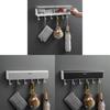 Modern Minimalist Wall Mount Door Hook With Abs Material For Bathroom And Toilet Storage