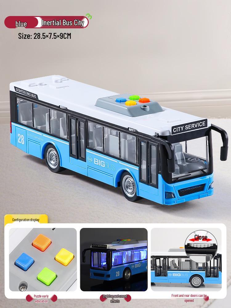 Large Children's Toy School Bus: Model Simulation Coach for Boys