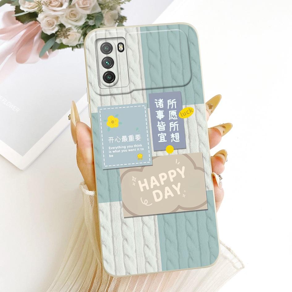 For Xiaomi Poco M3 Case Cute Cat Cartoon Phone Cover Soft Liquid Silicone Shockproof Bumper For Xiaomi Poco M3 M 3 PocoM3 Fundas