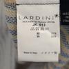 LARDINI Made In Italy Striped Pattern Knit Tailored Jacket M Ivory Men's Used