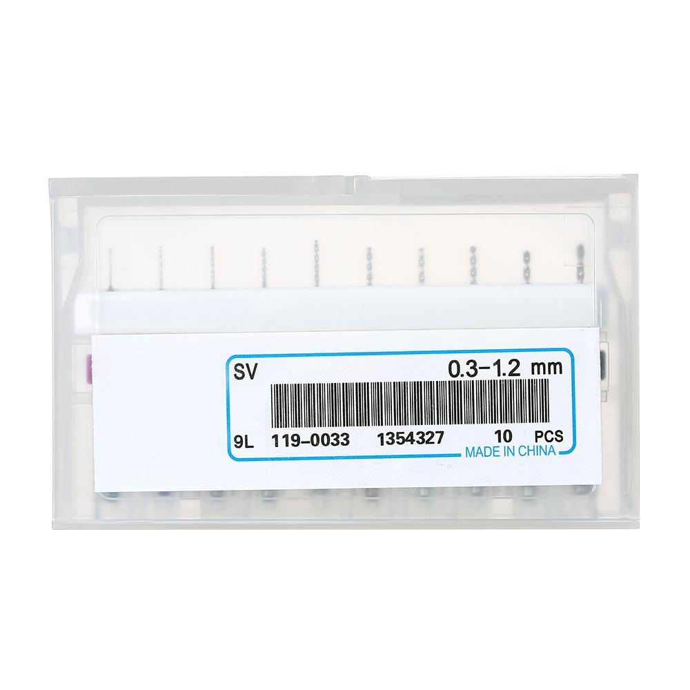 10pcs Tungsten Carbide Micro Drill Bits Set Engraving Tools for PCB Circuit Board