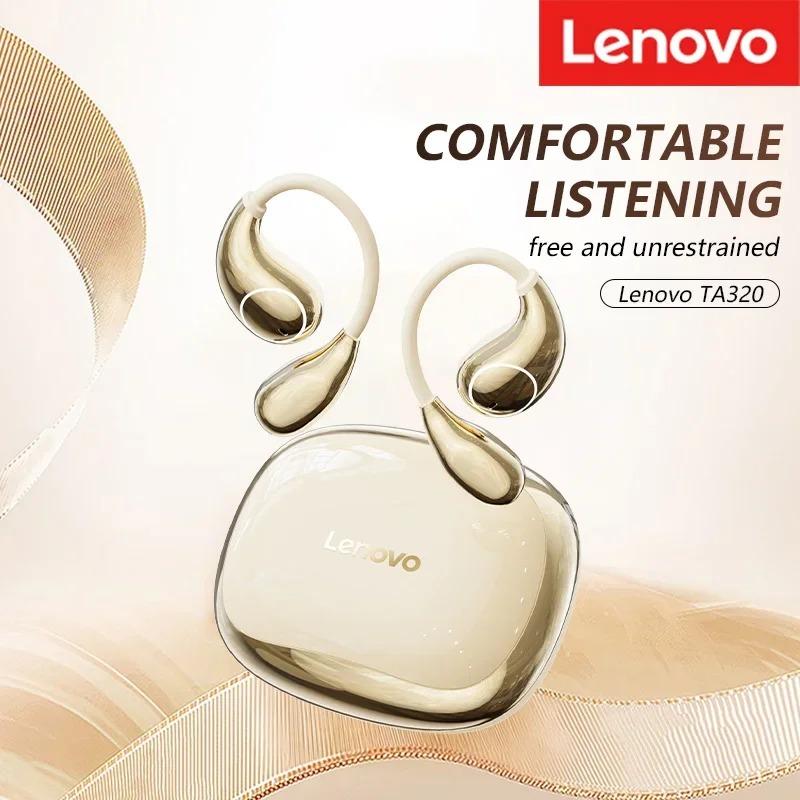 Lenovo TA320 OWS Bluetooth 5.4 Drahtlose Kopfhörer TWS In-Ear 400mAh Akku Überwältigender Surround-Sound Ergonomisch Designte Kopfhörer