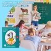 1Set Magnetic Fraction Demonstration Book, Magnetic Fraction Tiles, Fractions Manipulatives, Score Disk Demonstrator Math Puzzle