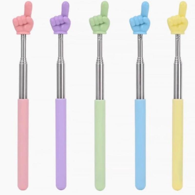 

Выдвижная указка для чтения — это учебное пособие, указка, жезл и указка, используемая учителями. Single finger 1pc розовый