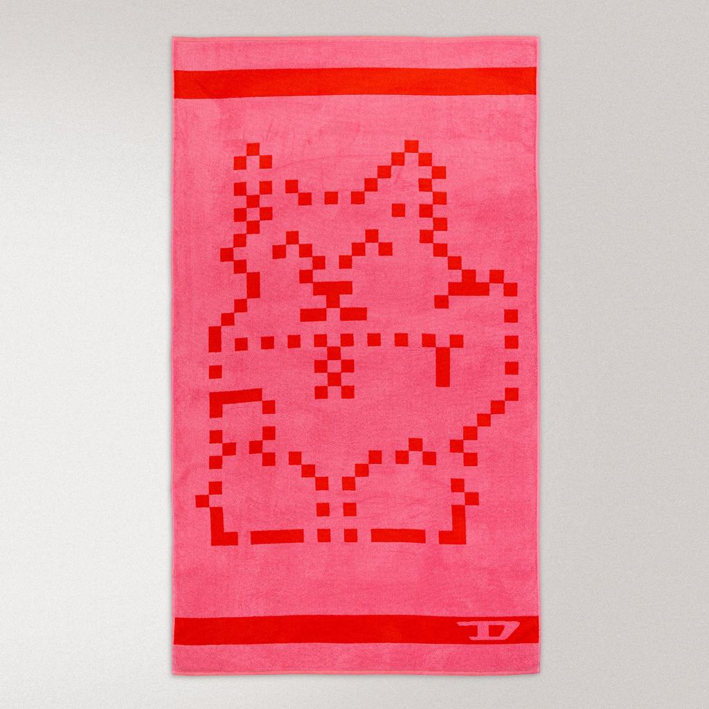 Pixel Toys 2 Beach Towel In Cotton 500 Gr/mq