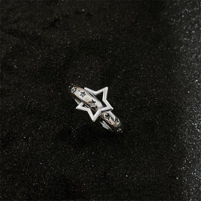Minimalist Handmade Simple Retro Star Adjustable Open Rings For Women Fashion New Jewelry Gift Party Wholesale Anillos