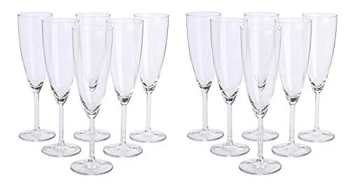 

IKEA Svalka Glass Champagne Glasses, 12-Piece Set (80137805)