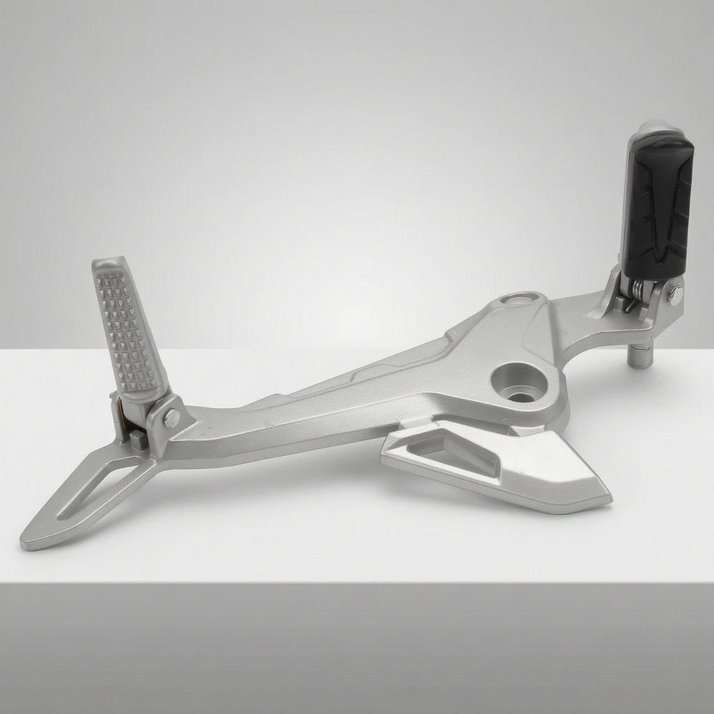 Foot Peg Assembly Lightweight Motorcycle Footrest with Brackets Textured