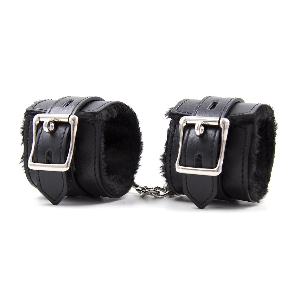 Collar Set Premium Bondage Set Plush Restraint Kits Luxury Collar Anklecuff and Handcuffs Submissive Sex Toy for Fetish Play Fun