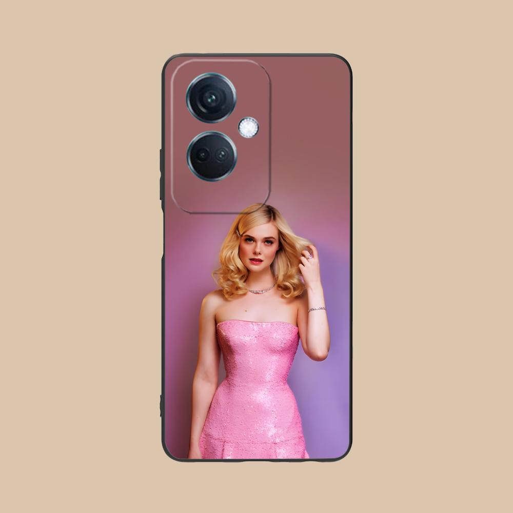 Elle Fanning Matte TPU Mobile Phone Case for OPPO Find X9 X8 X7 X6 X5 X3 X2 Plus S Pro Ultra Lite Colorful Printing Cover
