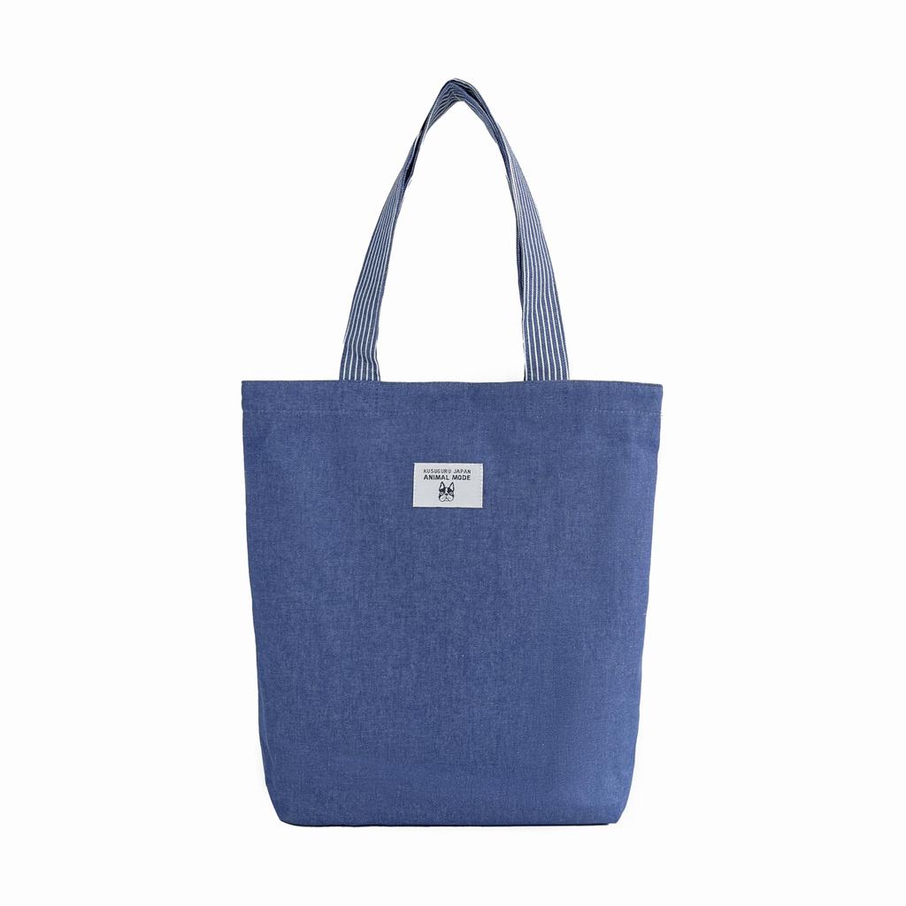[Kusuguru Japan] Yarn-dyed Denim Tote Bag Paulo BL