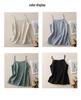 Plus Size Women's Cotton Linen Spaghetti Strap Tank Top: Lightweight Sleeveless Summer Outerwear & Base Layer