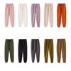 Autumn and winter thickened and velvet sweatpants women's outdoor thermal casual pants high waist and thin windproof pants