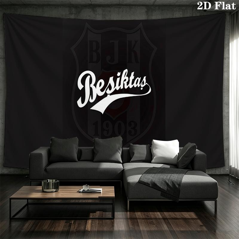 Besiktas Jimnastik Kulubu Wall tapestry, aesthetic printed fabric blanket, suitable for bedroom, living room, and home decor.