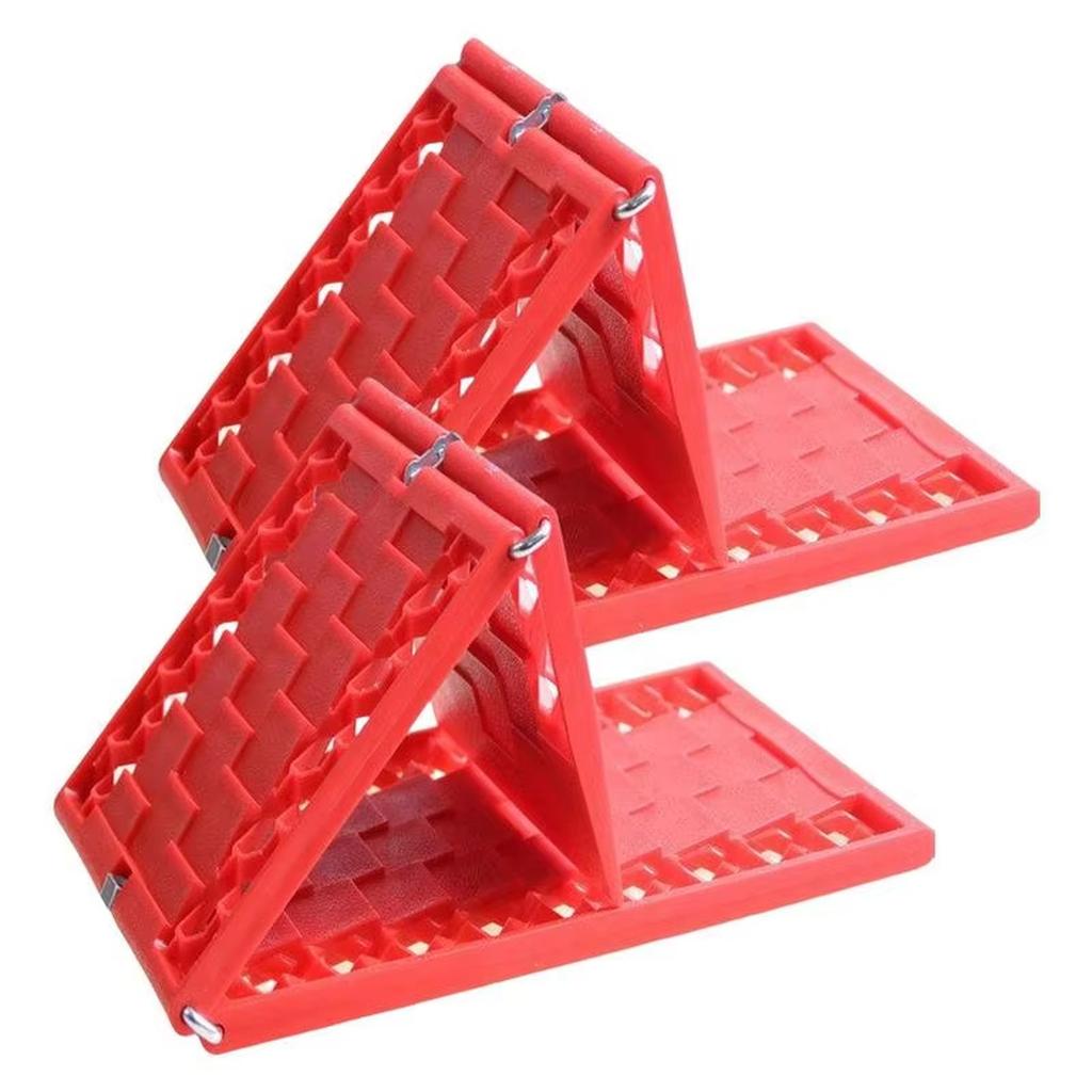 2 Pack Car Traction Boards Foldable Heavy Duty Off Road Tracks Board Traction Mat Self Rescue Skidding Plate For Sand Snow