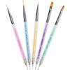 Professional Nail Art Liner Brushes DIY Double End Nail Dotting Pen Painting Brush Set