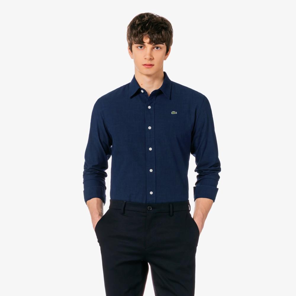 [lacoste] Мужская рубашка из шамбре CH913E-56GF9F 40