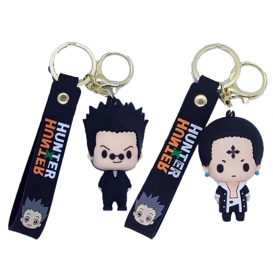 HUNTER X HUNTER Figure Keychain Anime Cartoon GON·FREECSS Doll Pendent Keyring Car Key Holder Accessories Jewelry Kids Toy Gifts