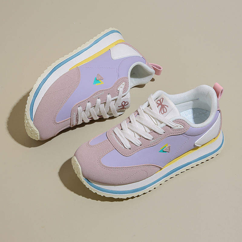 

Platform-soled Forrest Gump shoes women s new autumn lace-up versatile casual sports German training dopamine dad shoes running shoes 40 фиолетовый