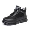 Men's Fleece Warm Snow Boots, Men's Casual and Comfortable Soft-soled Anti-slip Shoes