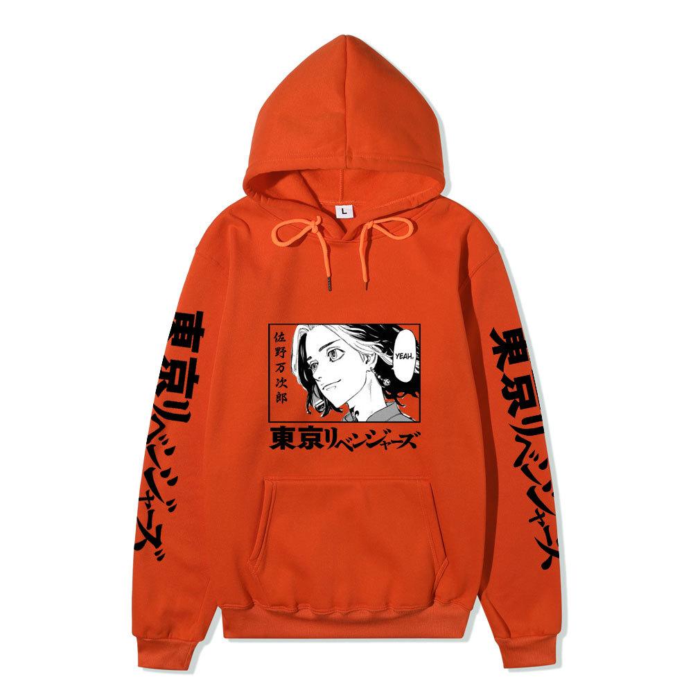 Tokyo Revengers Mikey Manjiro Sano Unisex Fleece Hoodie Autumn Winter Anime Print Long Sleeve Casual Pullover Sweatshirt