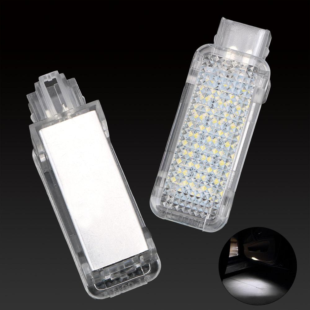 

Светодиодный фонарь, 2 шт., лампа багажника, 6500 К, белый, 12 В, автомобильный светодиодный светильник для дверного проектора, супер яркий для A3/A4/A6/VW