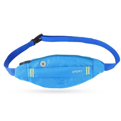 Men Women Outdoor Sport Running Cycling Gym Waist Belt Bag Nylon Pack Blue