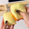 Sound Effects Toast Bread Squishy Toy Crunchy Sensory Fidget Toy  Office Desk Toy