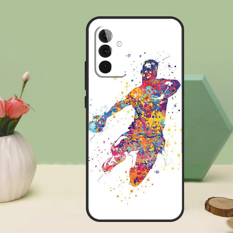Handball Sport For Samsung Galaxy A26 A54 A34 A14 A52 A32 A12 A13 A33 A53 A15 A16 A36 A56 A06 A35 A55 Case