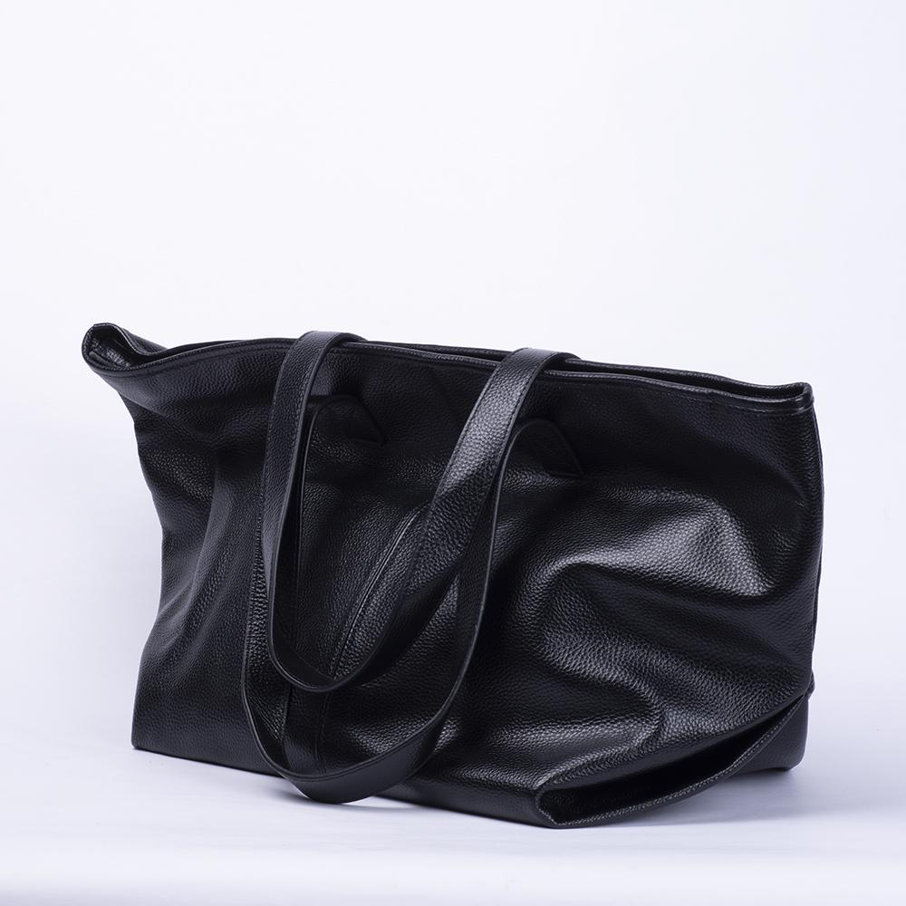 Natūralios odos minkšta moteriška rankinė, didelės talpos moteriška pečių rankinė